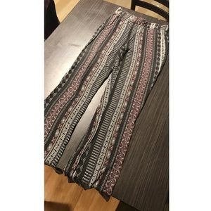 Stretchy wide leg pants